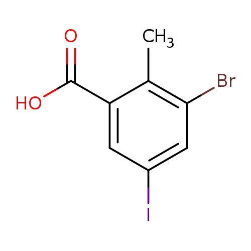 Benzoic acid, 3-bromo-5-iodo-2-methyl-
