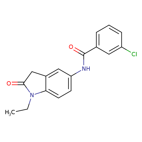 3-chloro-N-(1-ethyl-2-oxo-2,3-dihydro-1H-indol-5-yl)benzamide