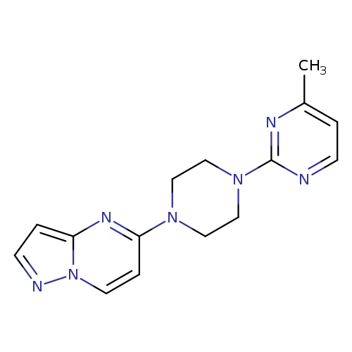 4-methyl-2-(4-{pyrazolo[1,5-a]pyrimidin-5-yl}piperazin-1-yl)pyrimidine