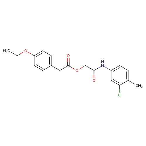 [(3-chloro-4-methylphenyl)carbamoyl]methyl 2-(4-ethoxyphenyl)acetate