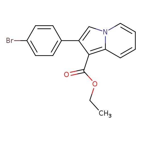Ethyl 2-(4-bromophenyl)indolizine-1-carboxylate