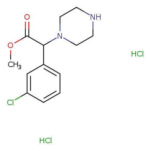 methyl 2-(3-chlorophenyl)-2-(piperazin-1-yl)acetate dihydrochloride