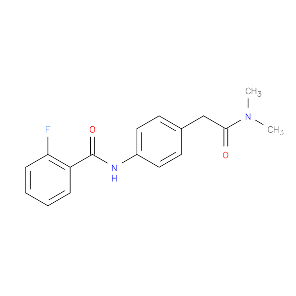 N-{4-[(dimethylcarbamoyl)methyl]phenyl}-2-fluorobenzamide