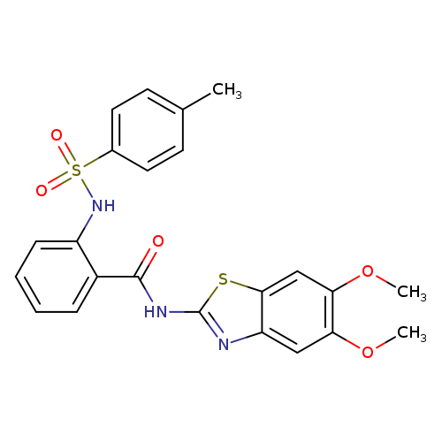 N-(5,6-dimethoxy-1,3-benzothiazol-2-yl)-2-(4-methylbenzenesulfonamido)benzamide
