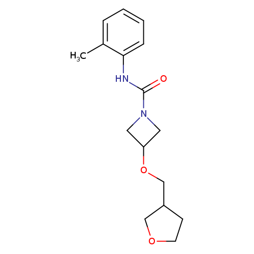 N-(2-methylphenyl)-3-[(oxolan-3-yl)methoxy]azetidine-1-carboxamide