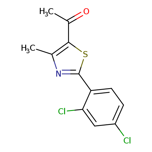 1-[2-(2,4-dichlorophenyl)-4-methyl-1,3-thiazol-5-yl]ethan-1-one