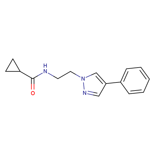 N-[2-(4-phenyl-1H-pyrazol-1-yl)ethyl]cyclopropanecarboxamide