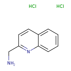 2-Quinolinemethanamine, hydrochloride (1:2)