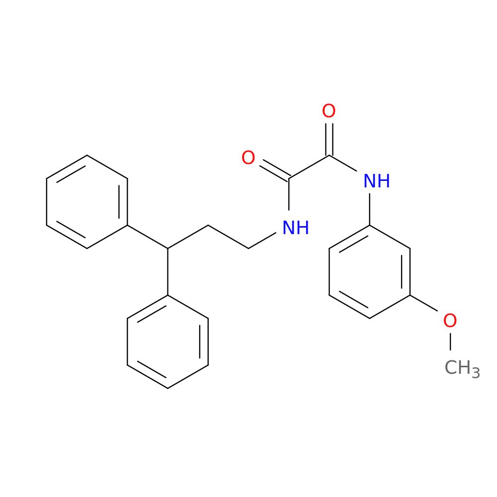 N'-(3,3-diphenylpropyl)-N-(3-methoxyphenyl)ethanediamide
