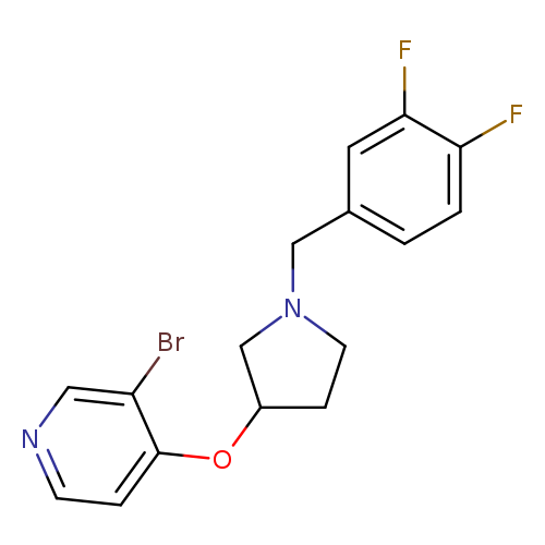 3-bromo-4-({1-[(3,4-difluorophenyl)methyl]pyrrolidin-3-yl}oxy)pyridine