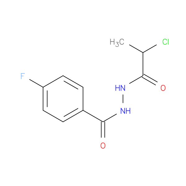 N'-(2-chloropropanoyl)-4-fluorobenzohydrazide