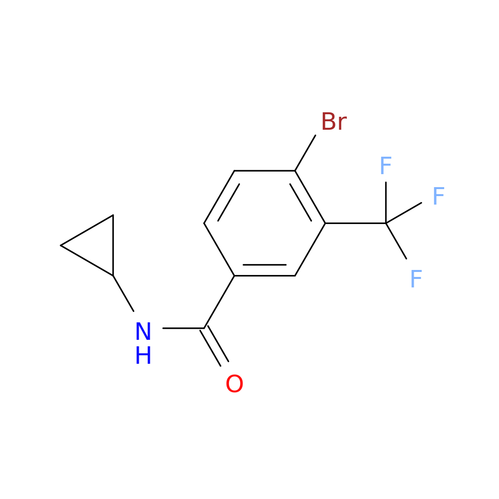 4-Bromo-N-cyclopropyl-3-(trifluoromethyl)benzamide