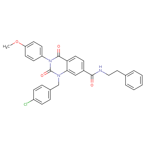 1-[(4-chlorophenyl)methyl]-3-(4-methoxyphenyl)-2,4-dioxo-N-(2-phenylethyl)-1,2,3,4-tetrahydroquinazoline-7-carboxamide