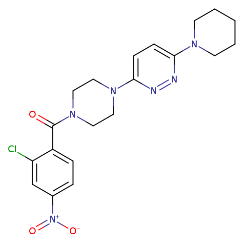 3-[4-(2-chloro-4-nitrobenzoyl)piperazin-1-yl]-6-(piperidin-1-yl)pyridazine
