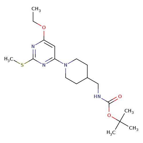 [1-(6-Ethoxy-2-methylsulfanyl-pyrimidin-4-yl)-piperidin-4-ylmethyl]-carbamic acid tert-butyl ester