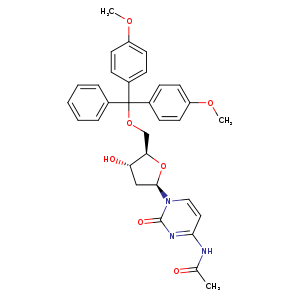 N-(1-((2R,4S,5R)-5-((Bis(4-methoxyphenyl)(phenyl)methoxy)methyl)-4-hydroxytetrahydrofuran-2-yl)-2-oxo-1,2-dihydropyrimidin-4-yl)acetamide
