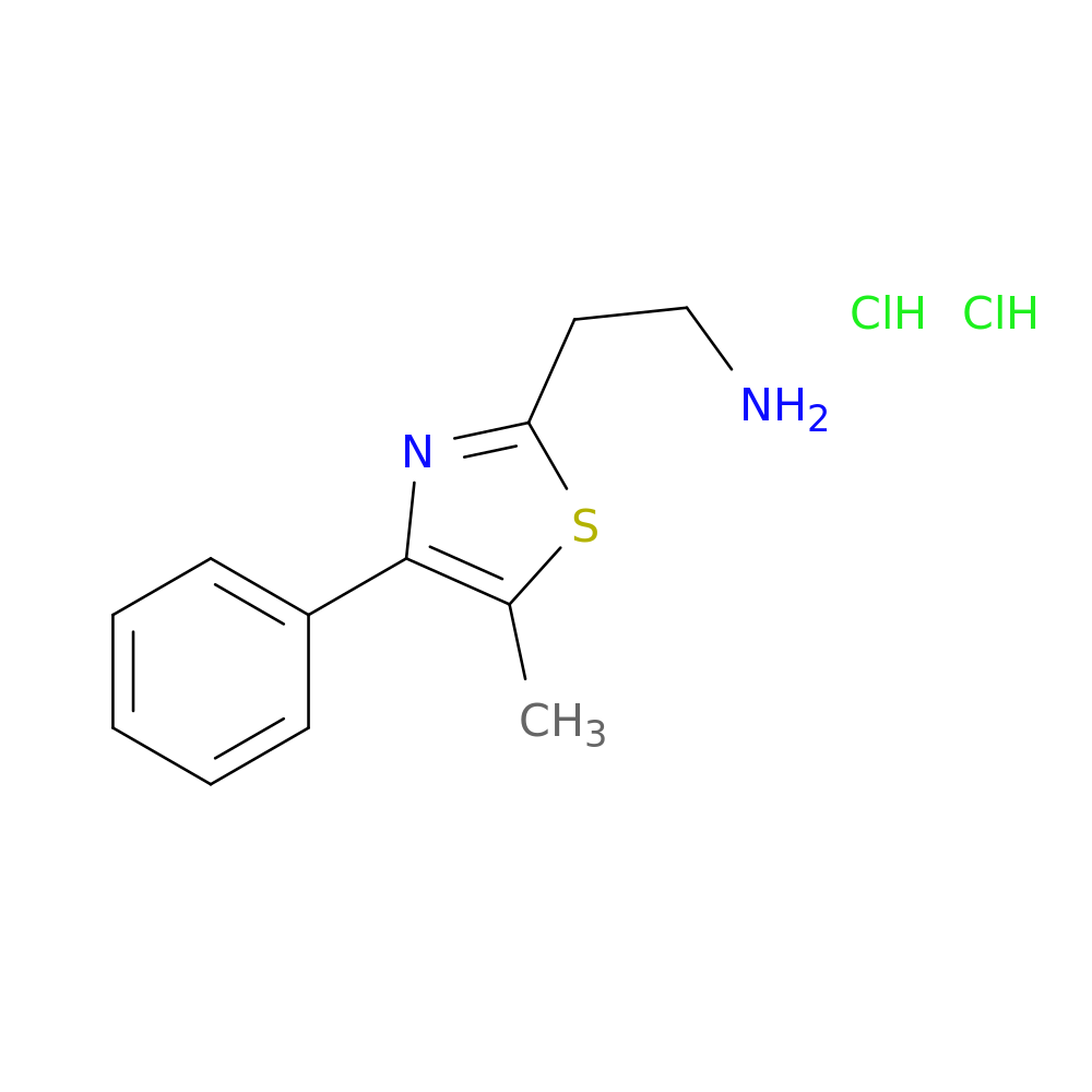 2-(5-methyl-4-phenyl-1,3-thiazol-2-yl)ethan-1-amine dihydrochloride