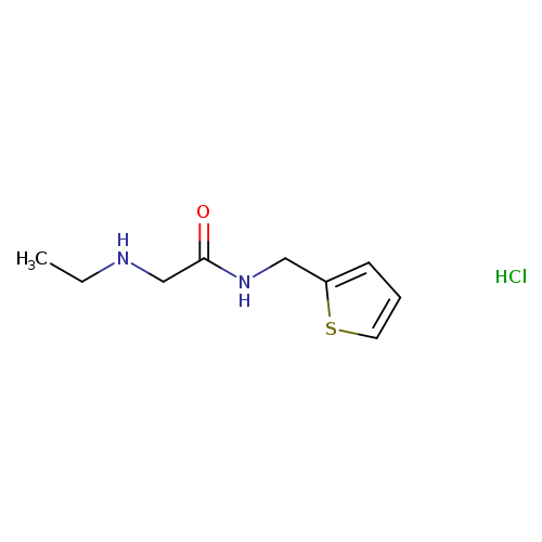 2-(ethylamino)-N-(thiophen-2-ylmethyl)acetamide hydrochloride