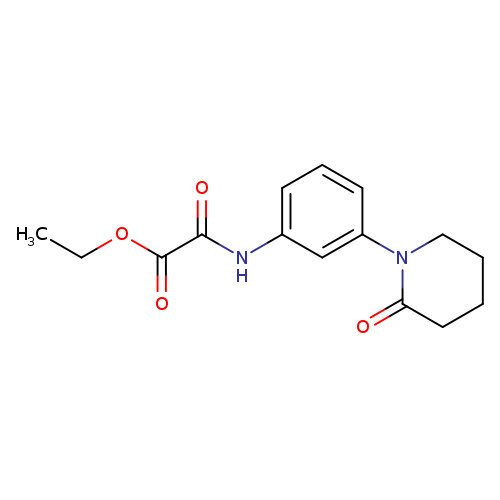 ethyl {[3-(2-oxopiperidin-1-yl)phenyl]carbamoyl}formate