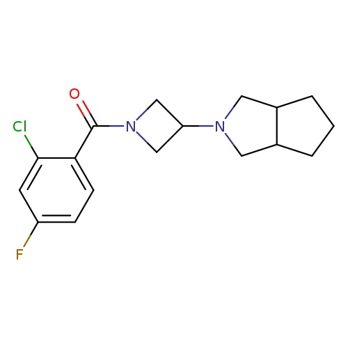 1-(2-chloro-4-fluorobenzoyl)-3-{octahydrocyclopenta[c]pyrrol-2-yl}azetidine