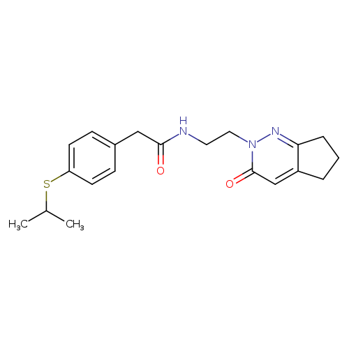 N-(2-{3-oxo-2H,3H,5H,6H,7H-cyclopenta[c]pyridazin-2-yl}ethyl)-2-[4-(propan-2-ylsulfanyl)phenyl]acetamide
