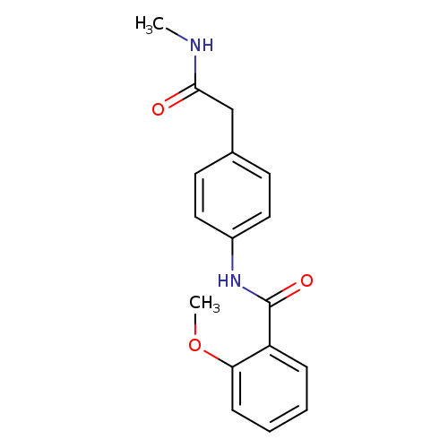2-methoxy-N-{4-[(methylcarbamoyl)methyl]phenyl}benzamide