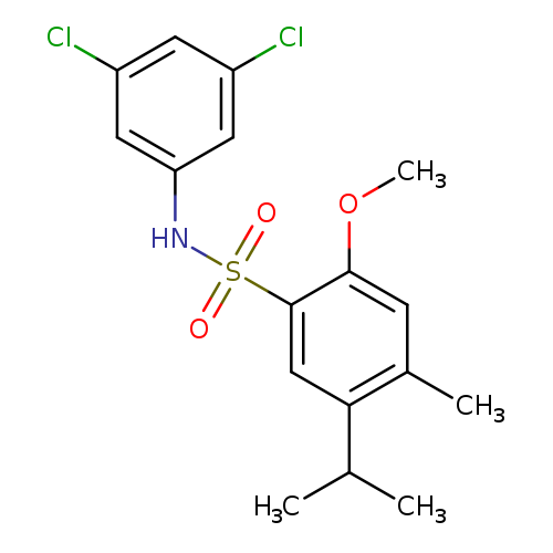 N-(3,5-dichlorophenyl)-2-methoxy-4-methyl-5-(propan-2-yl)benzene-1-sulfonamide