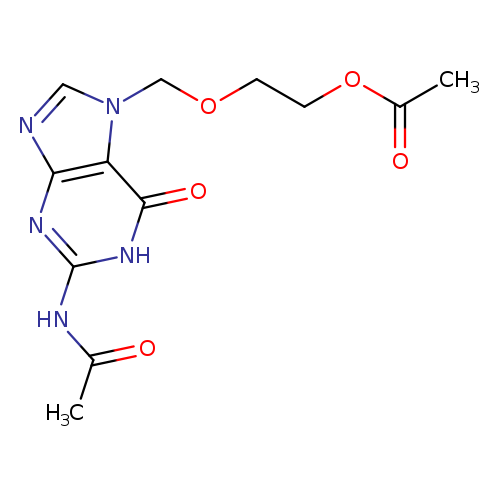 Acetamide,N-[7-[[2-(acetyloxy)ethoxy]methyl]-6,7-dihydro-6-oxo-1H-purin-2-yl]-