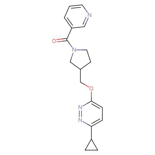 3-cyclopropyl-6-{[1-(pyridine-3-carbonyl)pyrrolidin-3-yl]methoxy}pyridazine