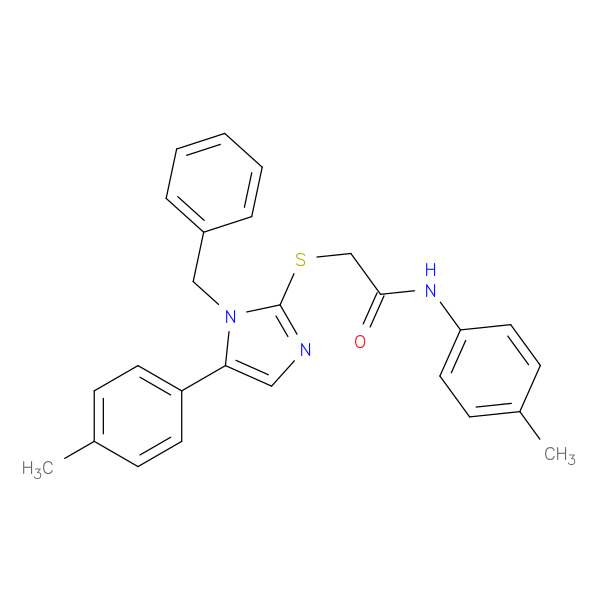 2-{[1-benzyl-5-(4-methylphenyl)-1H-imidazol-2-yl]sulfanyl}-N-(4-methylphenyl)acetamide