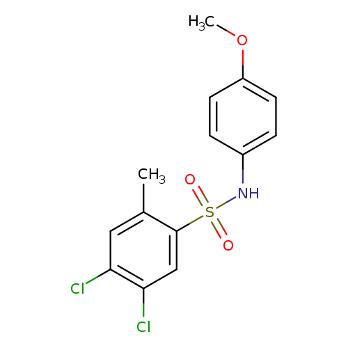 4,5-dichloro-N-(4-methoxyphenyl)-2-methylbenzene-1-sulfonamide