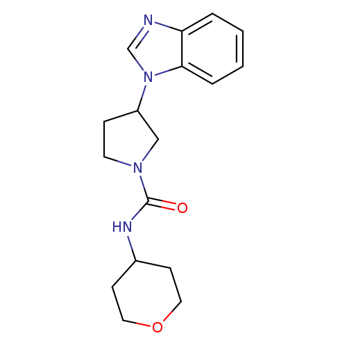 3-(1H-1,3-benzodiazol-1-yl)-N-(oxan-4-yl)pyrrolidine-1-carboxamide