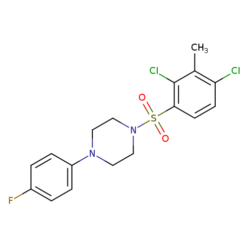 1-(2,4-dichloro-3-methylbenzenesulfonyl)-4-(4-fluorophenyl)piperazine