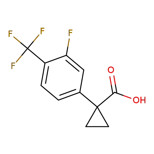 1-[3-fluoro-4-(trifluoromethyl)phenyl]cyclopropane-1-carboxylicacid