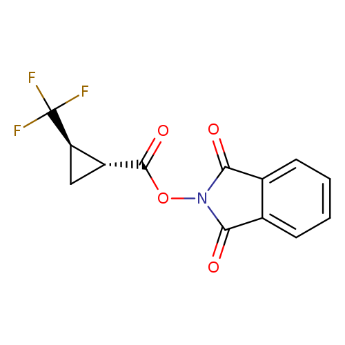 rac-1,3-dioxo-2,3-dihydro-1H-isoindol-2-yl(1R,2R)-2-(trifluoromethyl)cyclopropane-1-carboxylate,trans