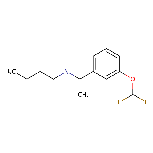 butyl({1-[3-(difluoromethoxy)phenyl]ethyl})amine