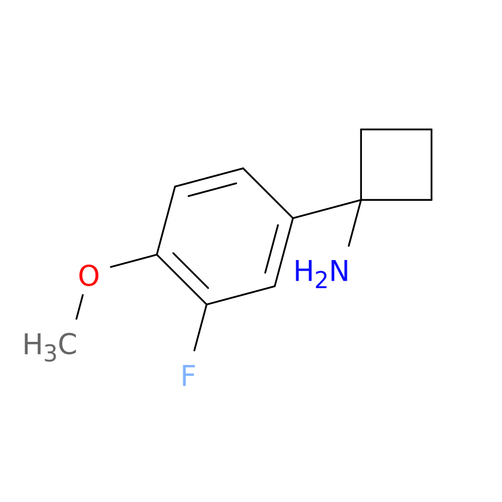 1-(3-fluoro-4-methoxyphenyl)cyclobutan-1-amine