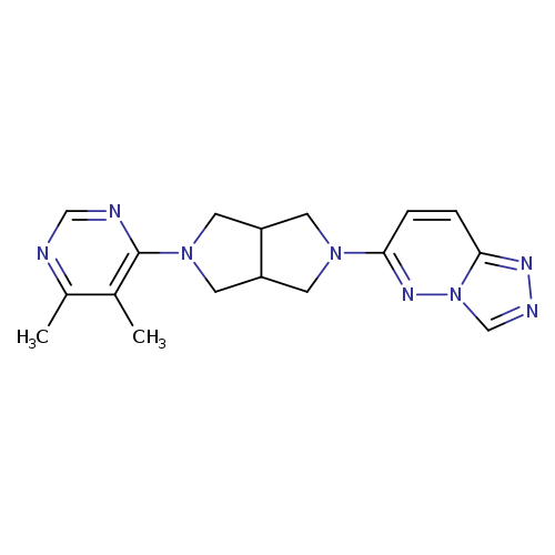 4,5-dimethyl-6-(5-{[1,2,4]triazolo[4,3-b]pyridazin-6-yl}-octahydropyrrolo[3,4-c]pyrrol-2-yl)pyrimidine