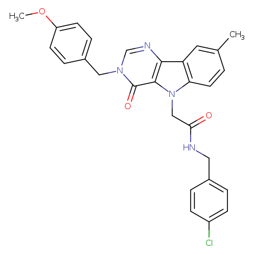 N-[(4-chlorophenyl)methyl]-2-{3-[(4-methoxyphenyl)methyl]-8-methyl-4-oxo-3H,4H,5H-pyrimido[5,4-b]indol-5-yl}acetamide