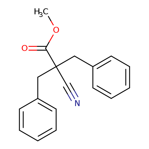 Methyl 2-benzyl-2-cyano-3-phenylpropanoate