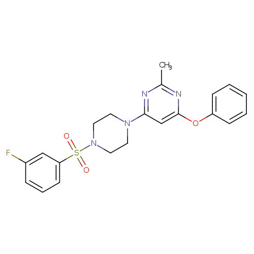 4-[4-(3-fluorobenzenesulfonyl)piperazin-1-yl]-2-methyl-6-phenoxypyrimidine