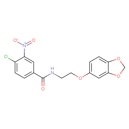 N-[2-(2H-1,3-benzodioxol-5-yloxy)ethyl]-4-chloro-3-nitrobenzamide