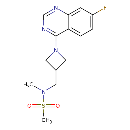 N-{[1-(7-fluoroquinazolin-4-yl)azetidin-3-yl]methyl}-N-methylmethanesulfonamide