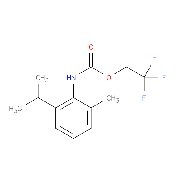 2,2,2-trifluoroethyl N-[2-methyl-6-(propan-2-yl)phenyl]carbamate