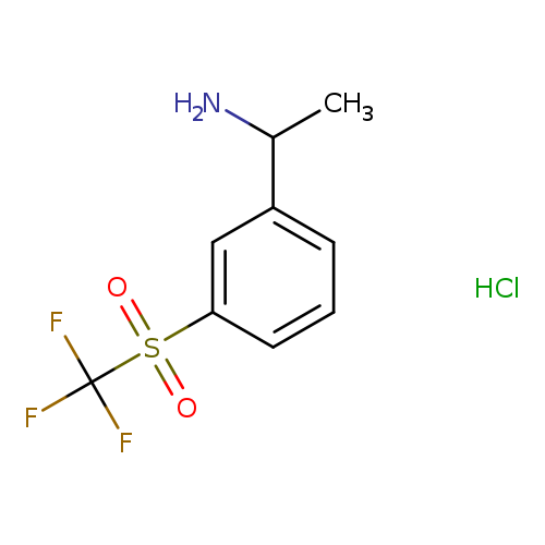 1-(3-trifluoromethanesulfonylphenyl)ethan-1-amine hydrochloride