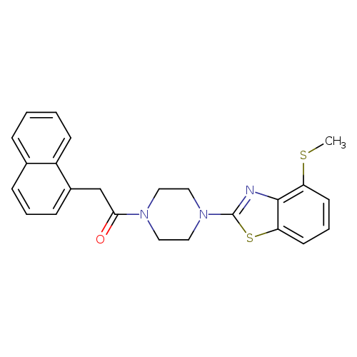 1-{4-[4-(methylsulfanyl)-1,3-benzothiazol-2-yl]piperazin-1-yl}-2-(naphthalen-1-yl)ethan-1-one