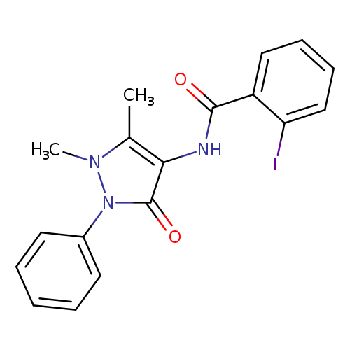 N-(1,5-dimethyl-3-oxo-2-phenyl-2,3-dihydro-1H-pyrazol-4-yl)-2-iodobenzamide