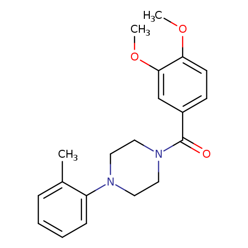 1-(3,4-dimethoxybenzoyl)-4-(2-methylphenyl)piperazine