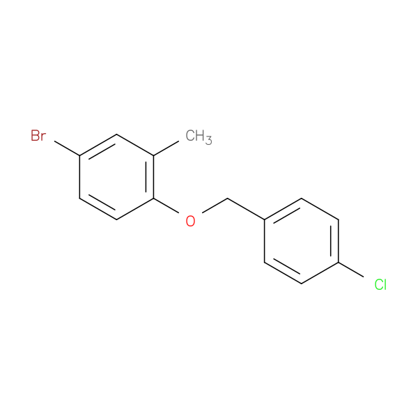 4-bromo-1-[(4-chlorophenyl)methoxy]-2-methylbenzene