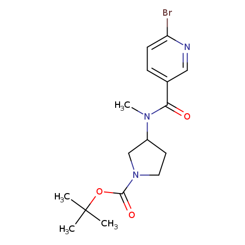 tert-butyl 3-(N-methyl6-bromopyridine-3-amido)pyrrolidine-1-carboxylate